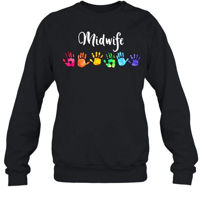 Rainbow Hands Midwife  Unisex Sweatshirt