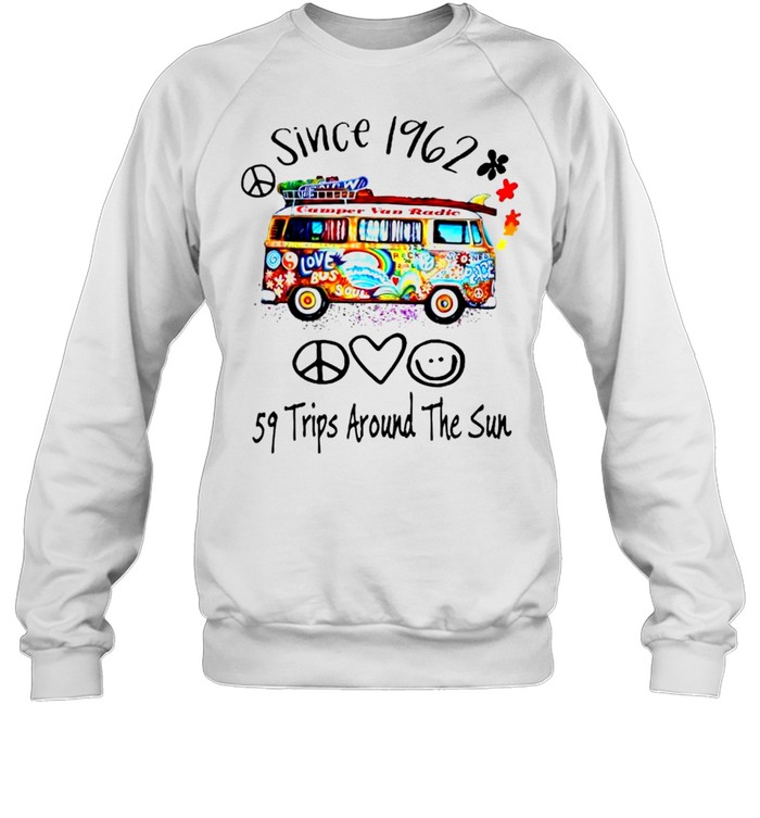 Since 1962 59 trips around the sun shirt Unisex Sweatshirt