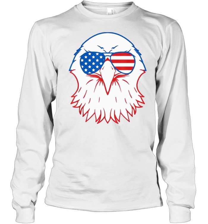 American Patriotic Eagle 4th Of July USA T- Long Sleeved T-shirt