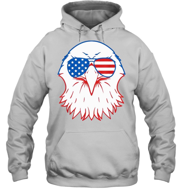 American Patriotic Eagle 4th Of July USA T- Unisex Hoodie