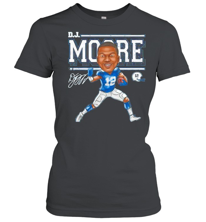 Carolina Panthers 2 D.J. Moore cartoon signature shirtCarolina Panthers 2 D.J. Moore cartoon signature shirt Classic Women's T-shirt