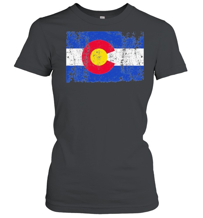 Colorado flag kids mom dad colorado day shirt Classic Women's T-shirt