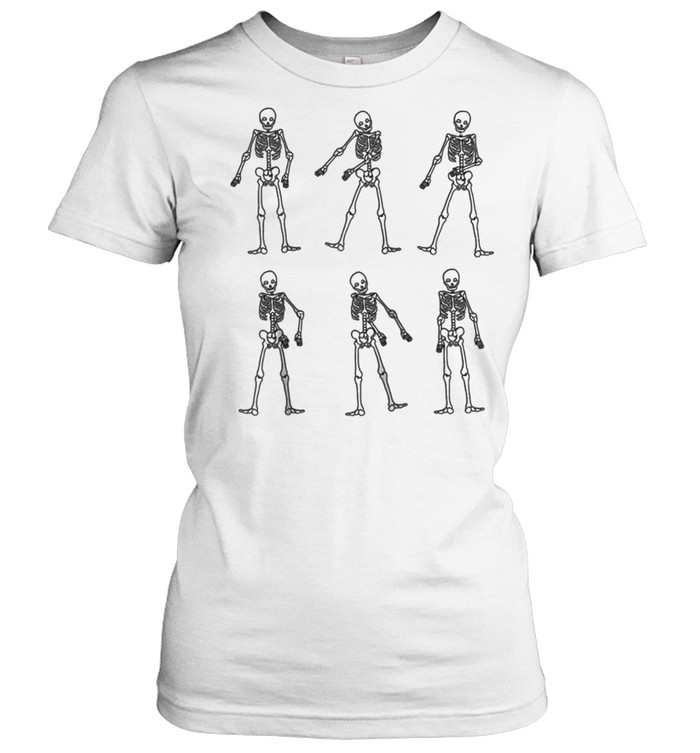 Cool Floss Dance Skeletons Cute Dancing Boys Girls shirt Classic Women's T-shirt