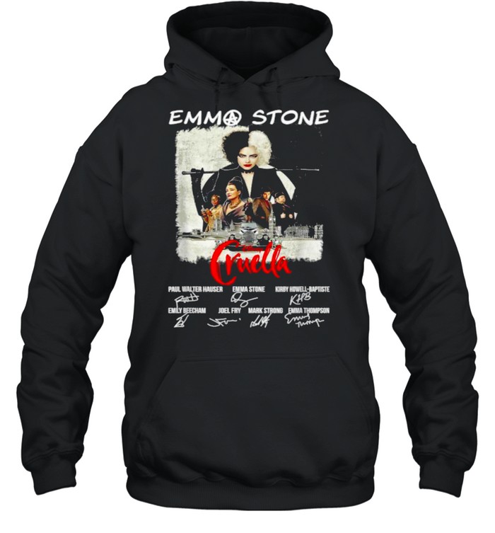 Emmas Stone Disney Cruella Signatures T- Unisex Hoodie