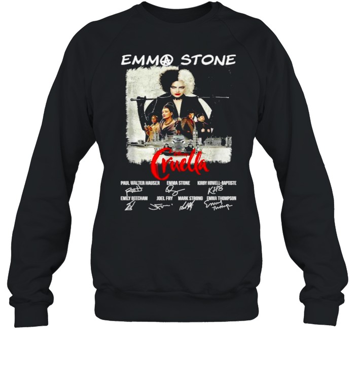 Emmas Stone Disney Cruella Signatures T- Unisex Sweatshirt