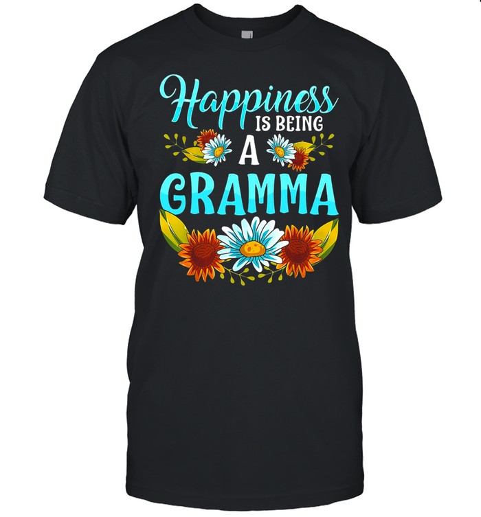 Flower Happiness Is Being A Gramma T-shirt
