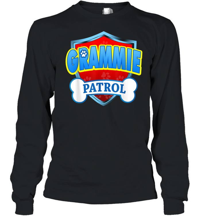 Grammie Patrol Dog Mom Dad dhirt Long Sleeved T-shirt