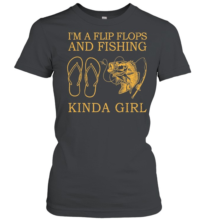 I Like Flip Flops And Fishing And Maybe 3 People shirt Classic Women's T-shirt