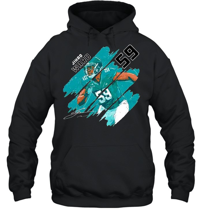 Jacksonville Jaguars 59 Jihad Ward stripes signature shirt Unisex Hoodie