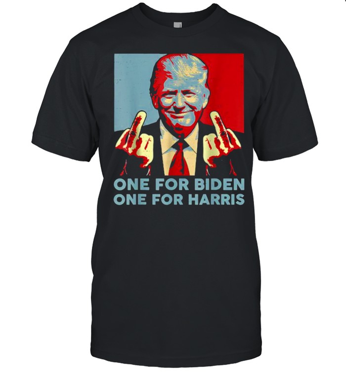 One for biden one for harris Trump Middle Finger Biden Harris Republican T- Classic Men's T-shirt