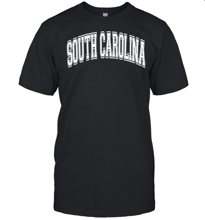 South Carolina Varsity Style Pink with White Text shirt Classic Men's T-shirt