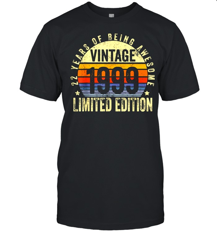 22 Year Old Vintage 1999 Limited Edition 22nd Birthday Classic shirt Classic Men's T-shirt