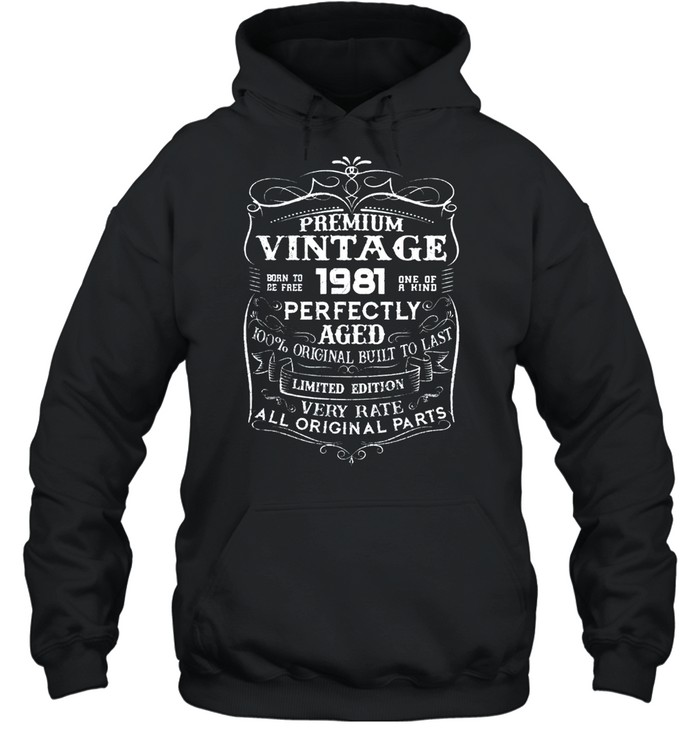 40 Years Old 1981 Vintage Classic 40th Birthday shirt Unisex Hoodie