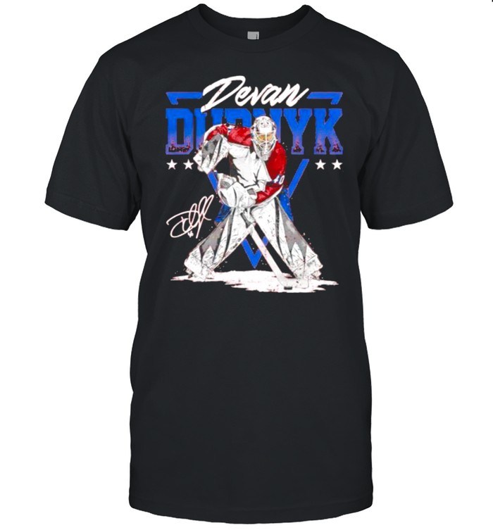 Colorado Avalanche Devan Dubnyk triangle name signature shirt Classic Men's T-shirt