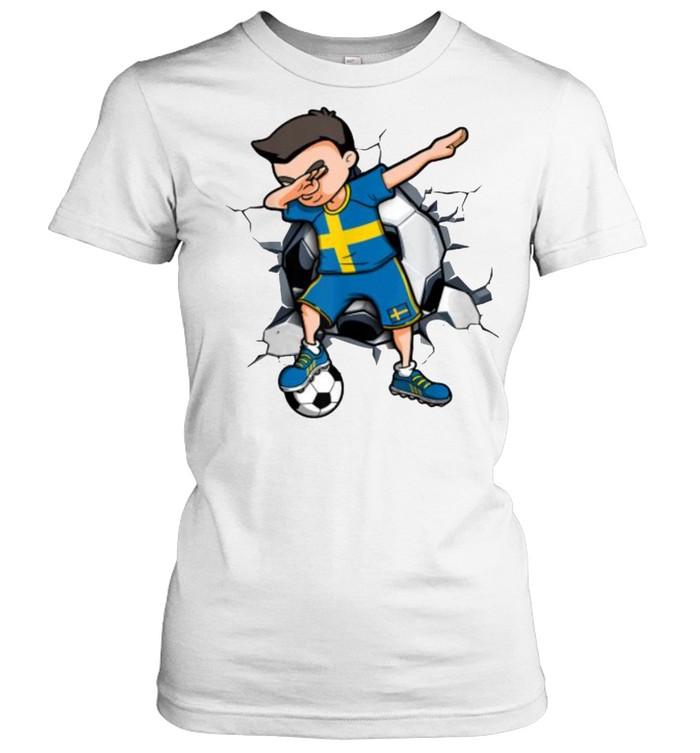 Dabbing Soccer Boy T Shirt Sweden Swedish Football Dabbing Soccer Boy T Shirt Sweden Swedish Football