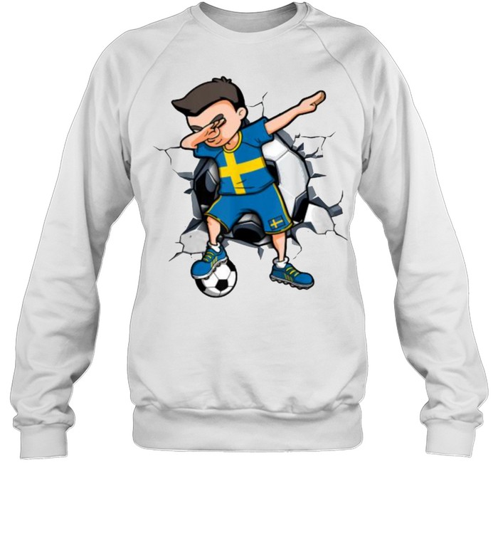 Dabbing Soccer Boy T Shirt Sweden Swedish Football Dabbing Soccer Boy T Shirt Sweden Swedish Football