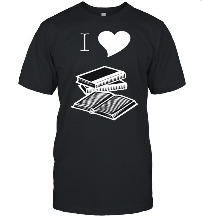 I Heart Books Reader Writer Teacher Librarian shirt Classic Men's T-shirt