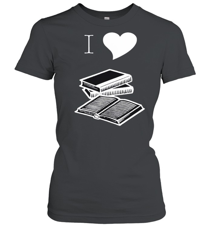 I Heart Books Reader Writer Teacher Librarian shirt Classic Women's T-shirt