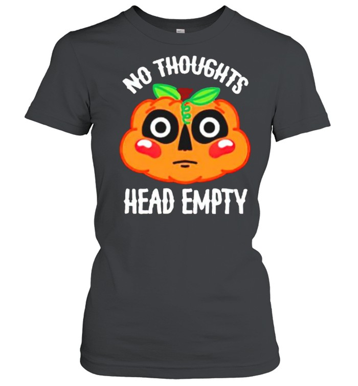 Jack-o’-lantern no thoughts head empty shirt Classic Women's T-shirt