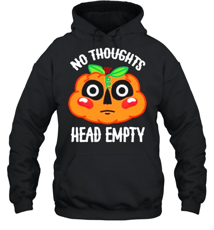 Jack-o’-lantern no thoughts head empty shirt Unisex Hoodie