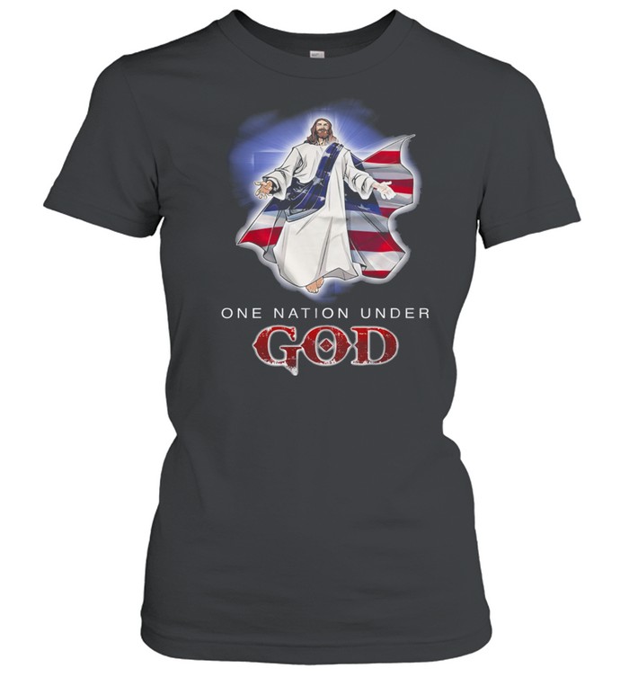 Jesus one nation under God shirt Classic Women's T-shirt