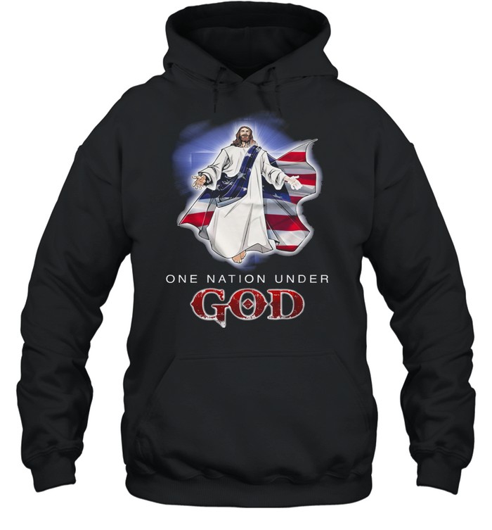 Jesus one nation under God shirt Unisex Hoodie