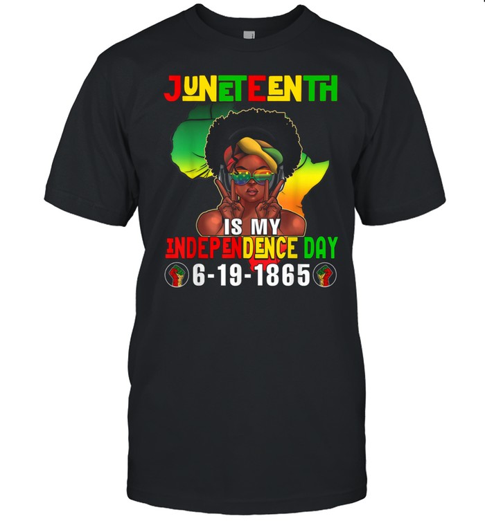 Juneteenth Independence Day Afro Melanin Natural Hair shirt Classic Men's T-shirt