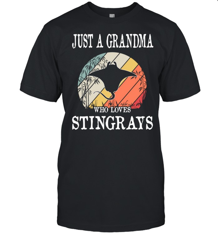 Just A Grandma Who Loves Stingrays shirt Classic Men's T-shirt