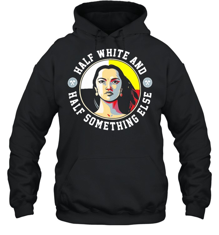 Native half white and half something else shirt Unisex Hoodie