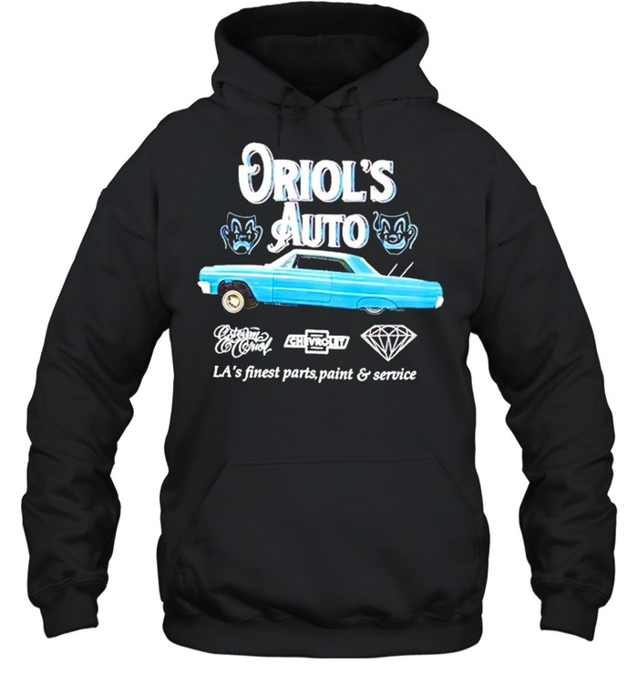 Oriol’s Auto LA’s finest parts paint and service shirt Unisex Hoodie