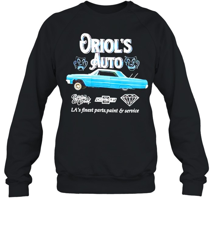 Oriol’s Auto LA’s finest parts paint and service shirt Unisex Sweatshirt