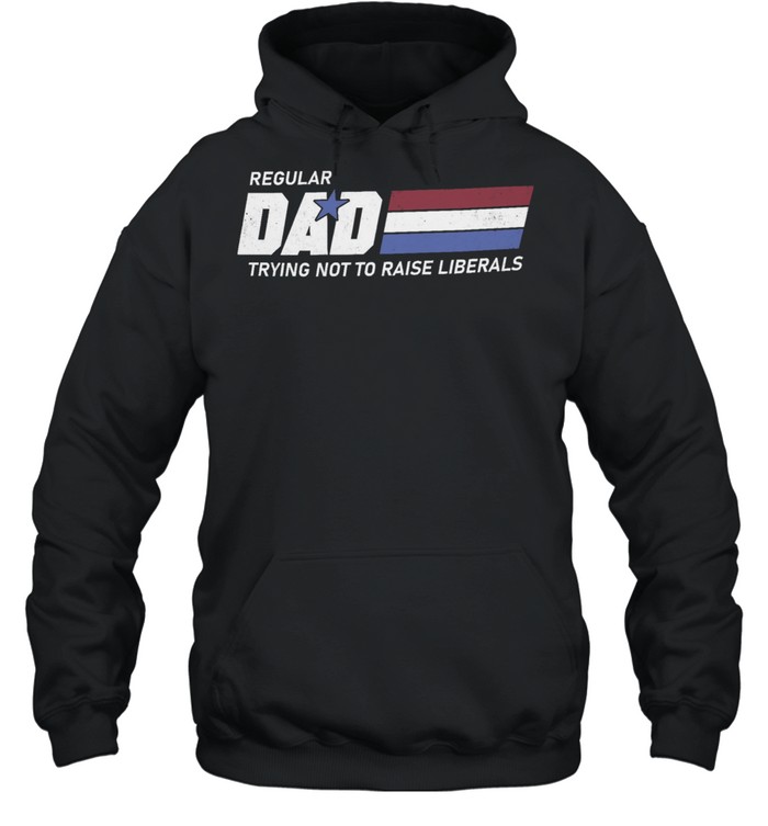 Regular dad trying not to raise liberals shirt Unisex Hoodie