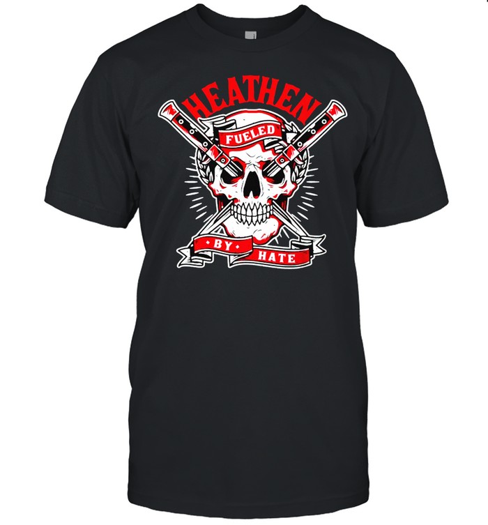 Skull heathen fueled by hate shirt Classic Men's T-shirt