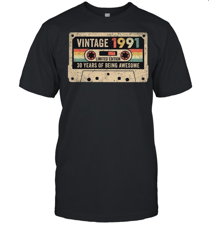 Vintage 1991 Cassette shirt Classic Men's T-shirt