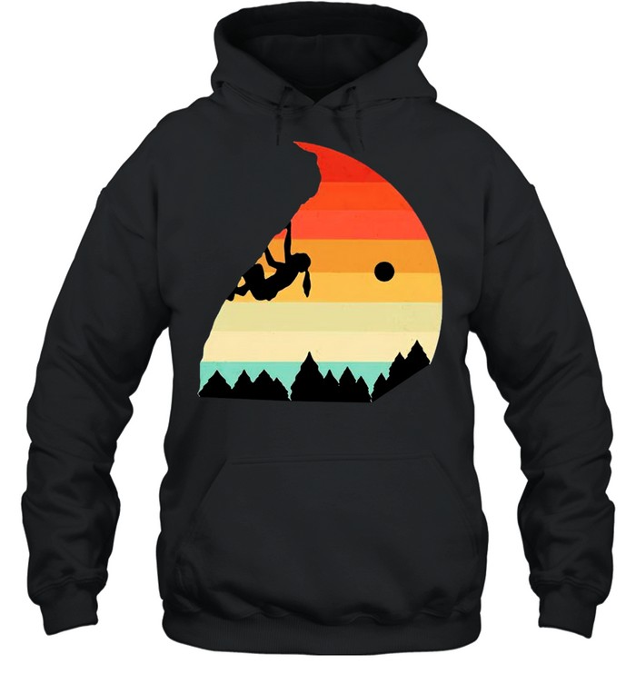 Vintage Rock Climbing shirt Unisex Hoodie