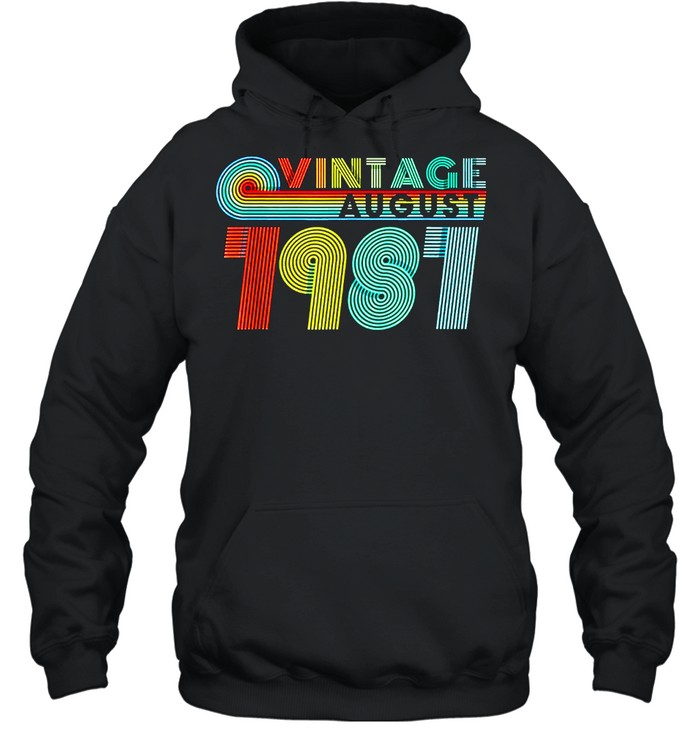 40th birthday vintage august 1981 40 years old shirt Unisex Hoodie