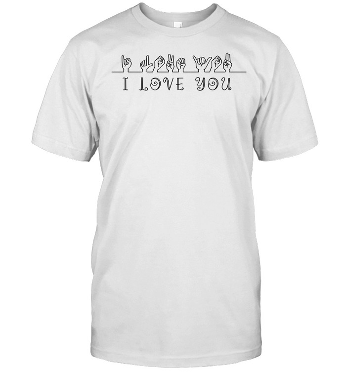 I Love You Hand Symbols shirt Classic Men's T-shirt