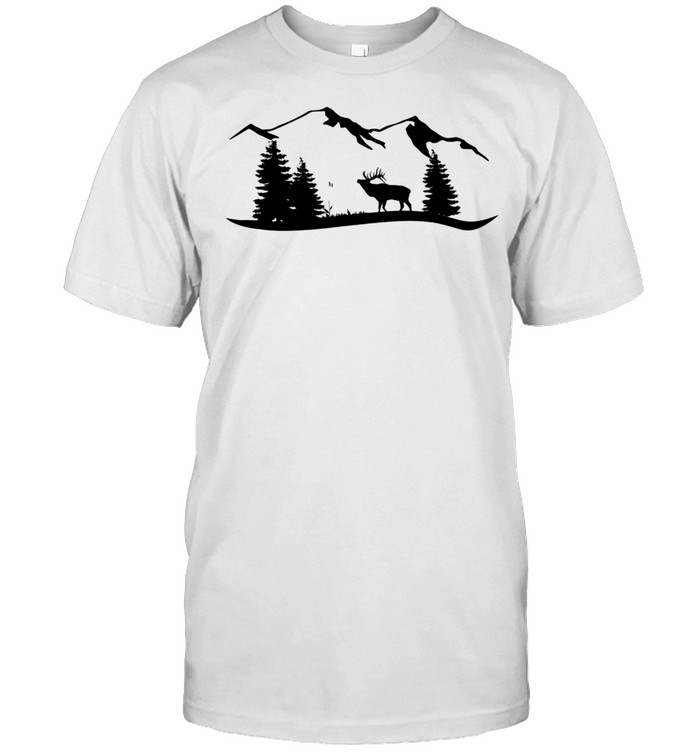 Wild Hunting Outdoors Rocky Mountain Elk shirt Classic Men's T-shirt