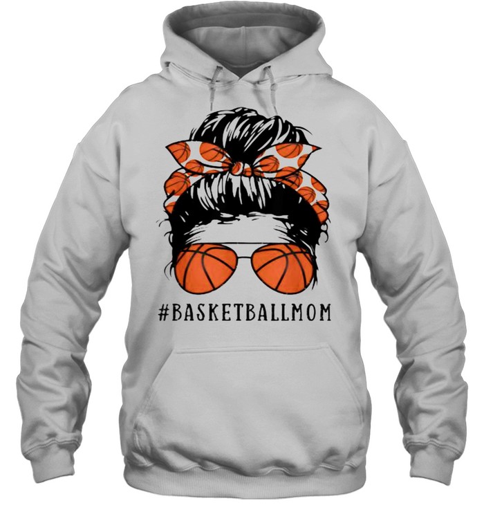 Basketball Mom Messy Bun Unisex Hoodie