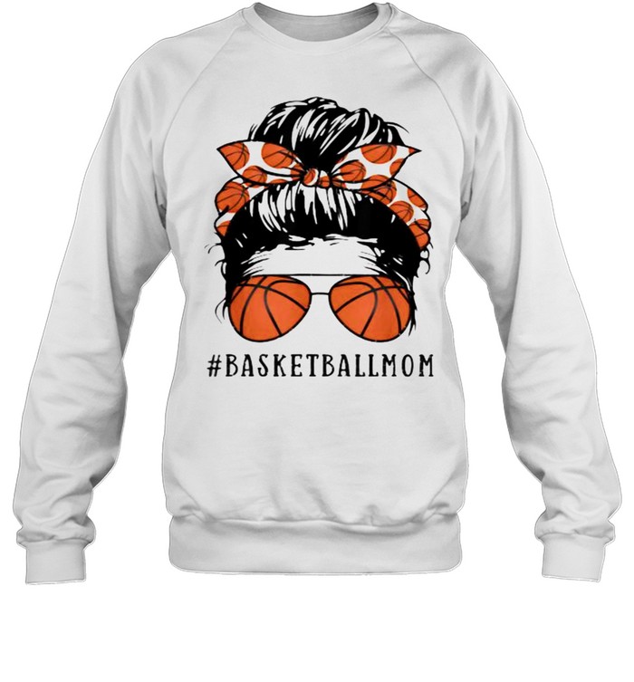 Basketball Mom Messy Bun Unisex Sweatshirt