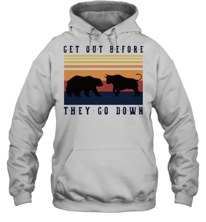 Bear And Buffalo Get Out Before They Go Down Unisex Hoodie