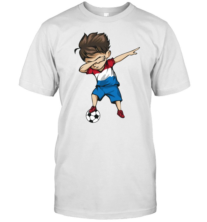 Dabbing Soccer Boy Netherlands Jersey Dutch Football shirt Classic Men's T-shirt