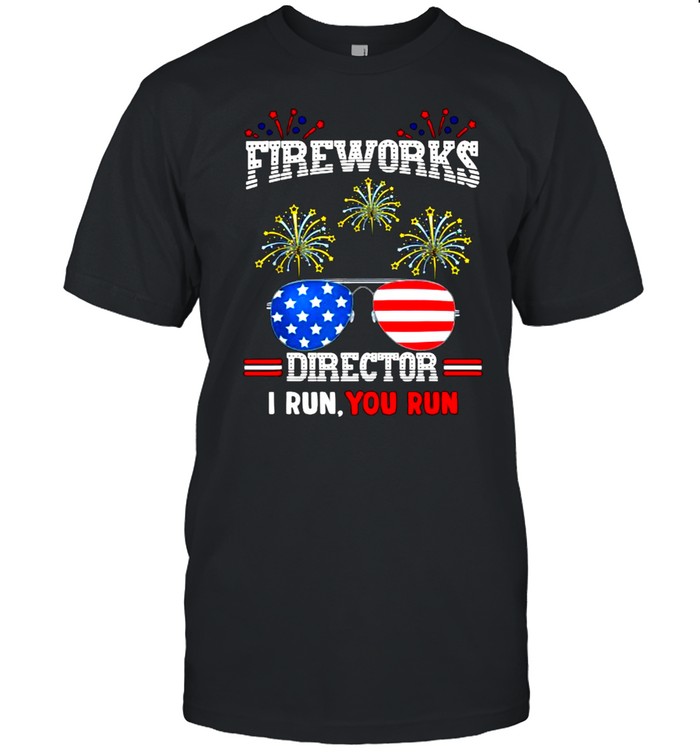 Firework Director If I Run We All Run 4th Of July T- Classic Men's T-shirt