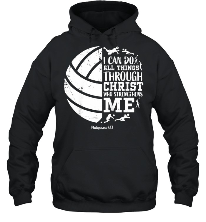 Philippians 413 Volleyball Teen Girls Her shirt Unisex Hoodie