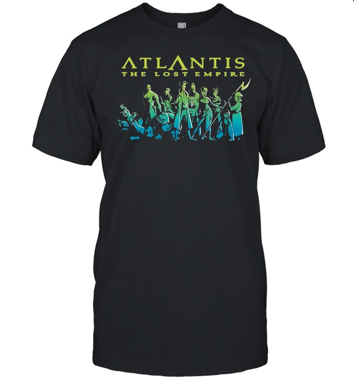 Disney Atlantis The Lost Empire Characters Gradient T-shirt