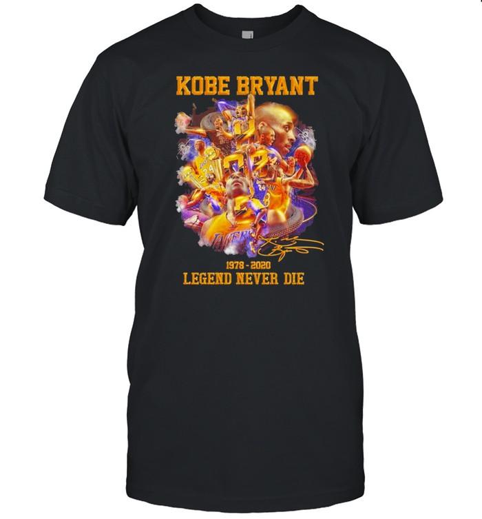 Kobe Bryant 1978 2020 Legend Never Die signature shirt Classic Men's T-shirt