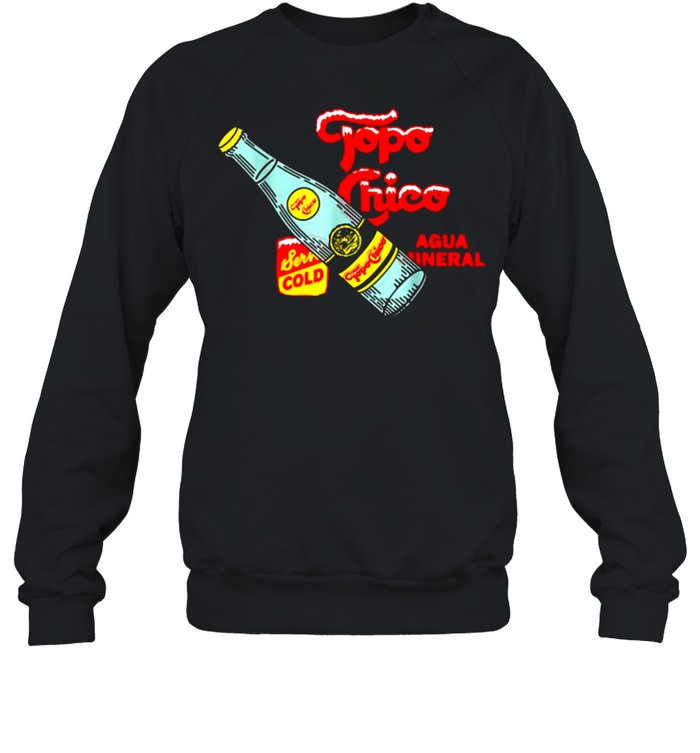 Graphic Topo-Chico Agua Uneral Lime Design Arts Bottled Waters  Unisex Sweatshirt