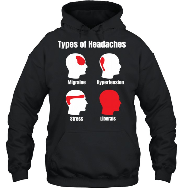 Headache Meme Red Area Liberals shirt Unisex Hoodie