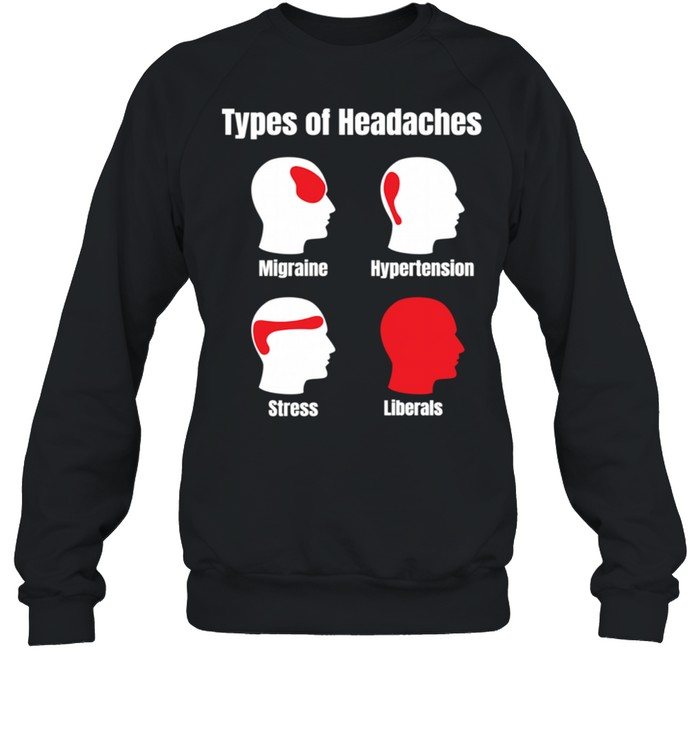 Headache Meme Red Area Liberals shirt Unisex Sweatshirt