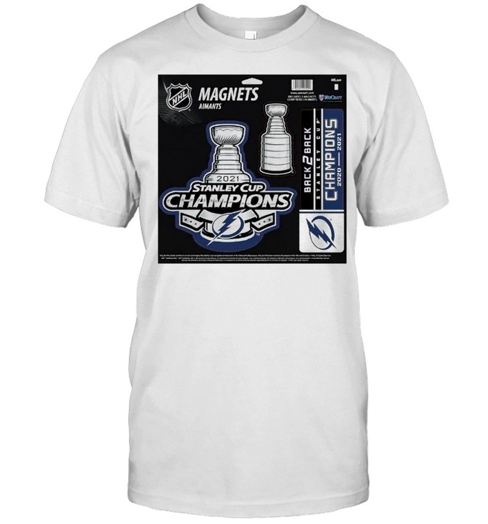 Tampa Bay Lightning magnets aimants 2021 Stanley Cup Champions t-shirt Classic Men's T-shirt